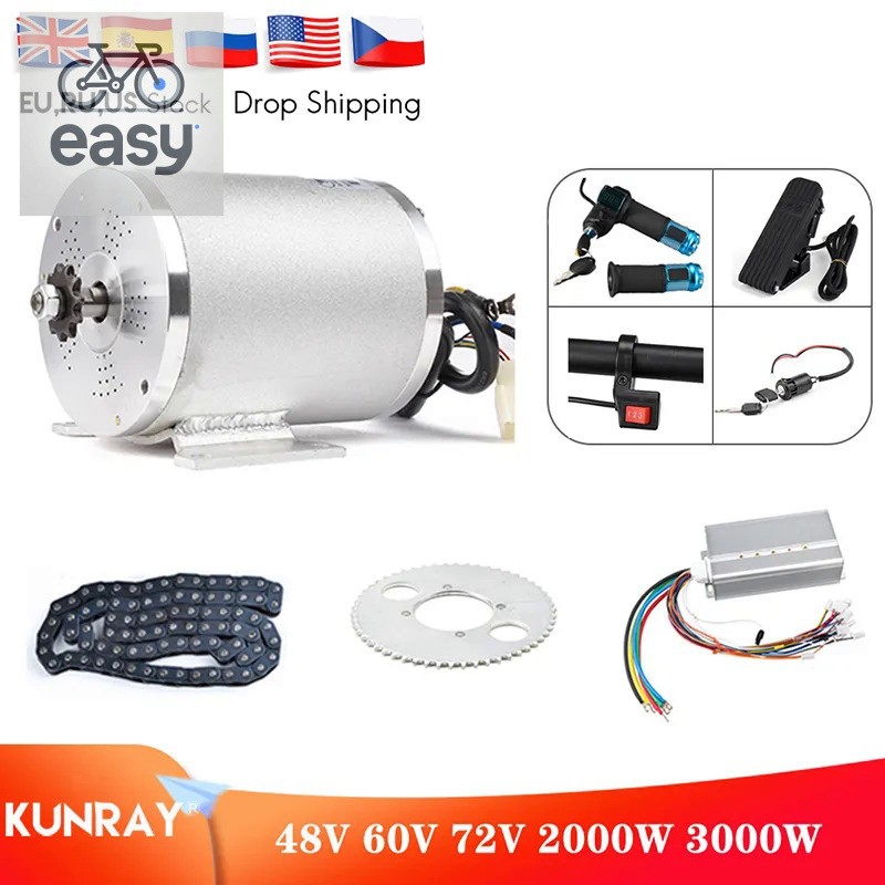 Electric Scooter Motor Kit Electric Go Kart Kit 2000W 3000W 48V72V
