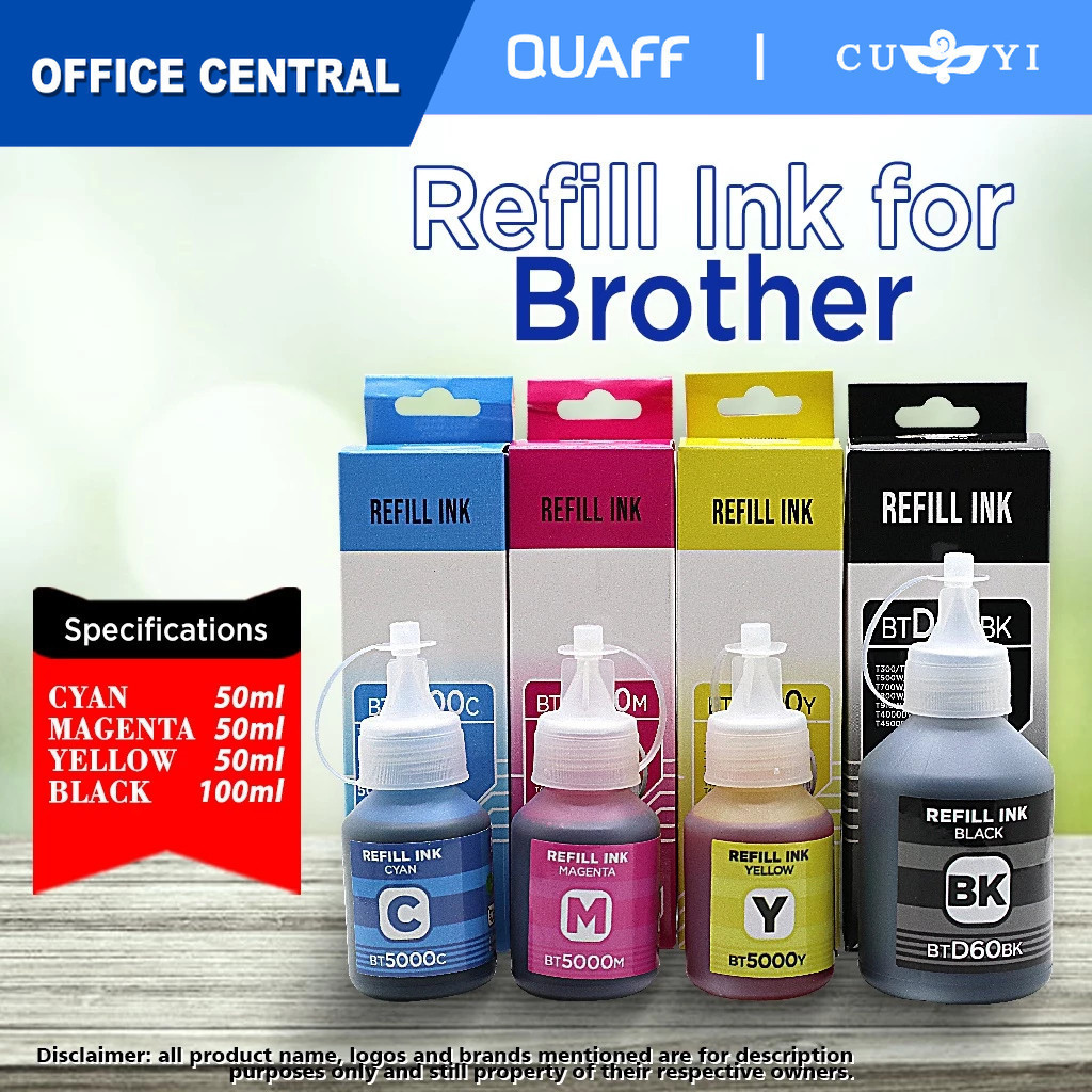 Refill Ink For Brother Printer T300 T310 T500w T510w T700 T710w T800w ...