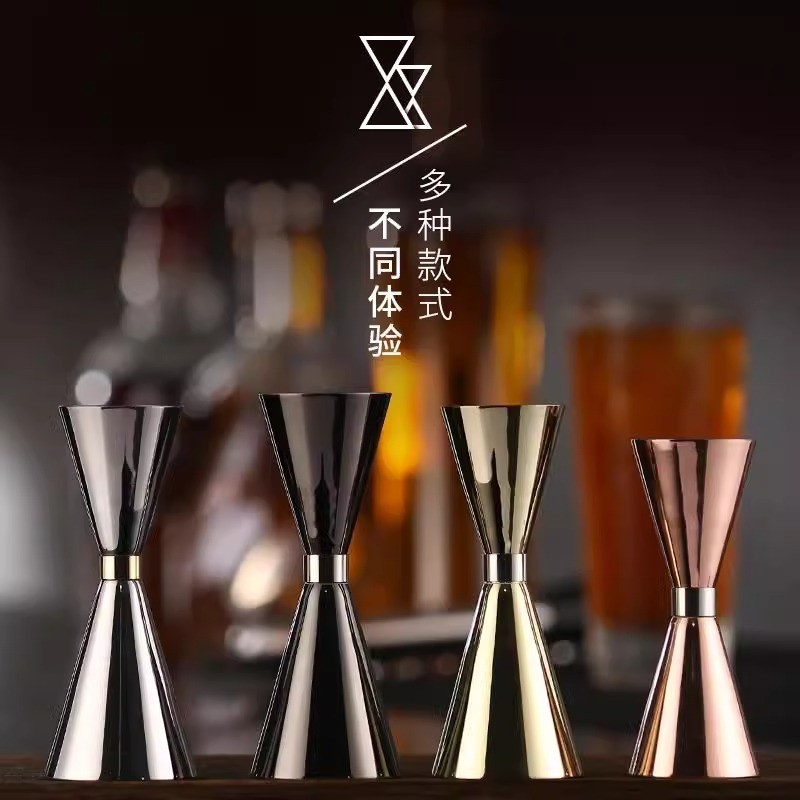 Stainless Steel304Double-Headed Measuring Cup Cocktail Scale Ounce Cup ...