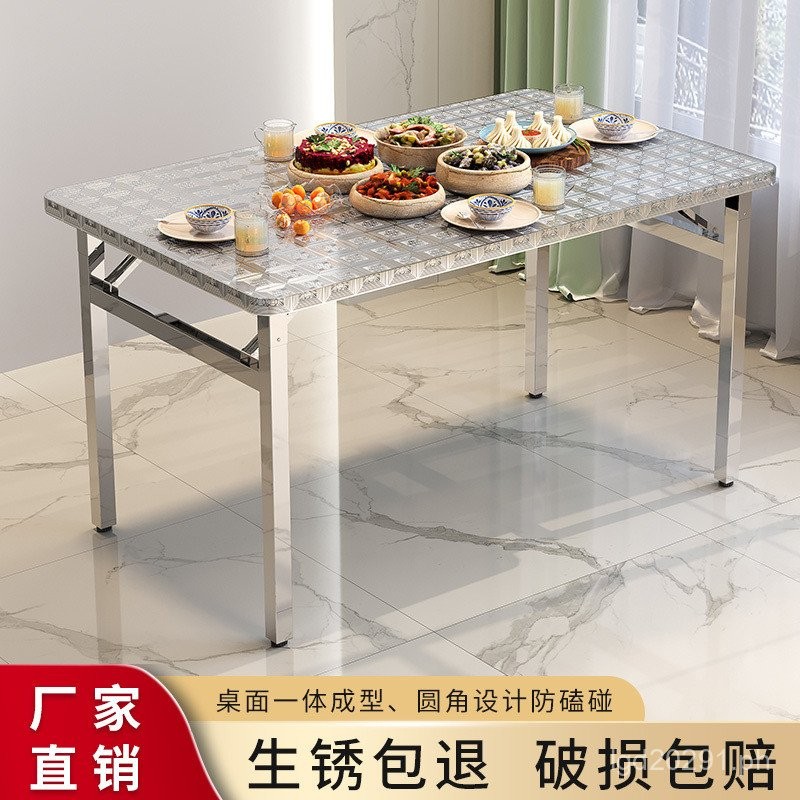 Portable Dining Table for Barbecue, Study Desk, Home Use Square Table ...