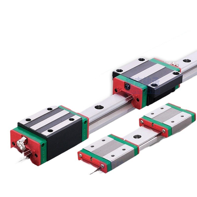 On the silver linear guide slider line rail square rail Taiwan HIWIN ...