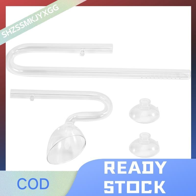 16 mm Aquarium Glass Inflow Outflow Lily Pipe Tube Fish Tank Aquatic ...