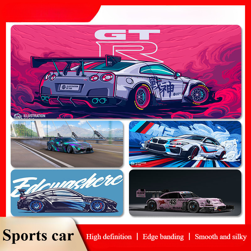 Extra Large Mouse Pad, DIY Sports Car Theme, Desk Pad, Office Pad, Game
