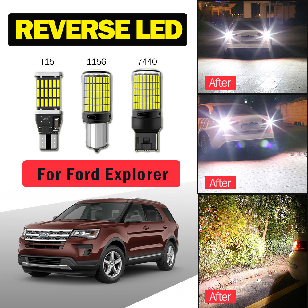 2PCS For Ford Explorer LED Car Reverse Light Backup Lamp T15/W16W T20 ...