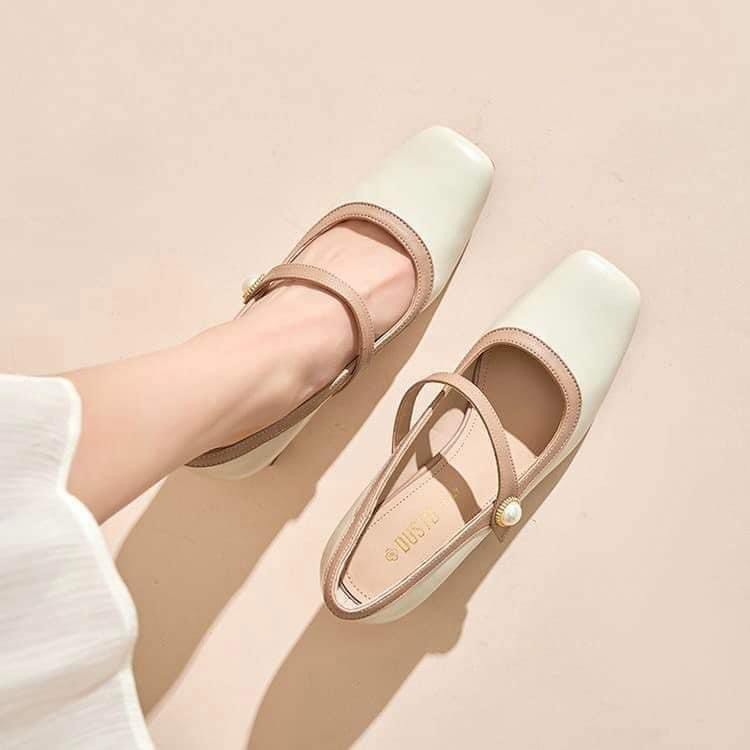 Dusto Shoes With Square Toe DW24C005 | Shopee Philippines