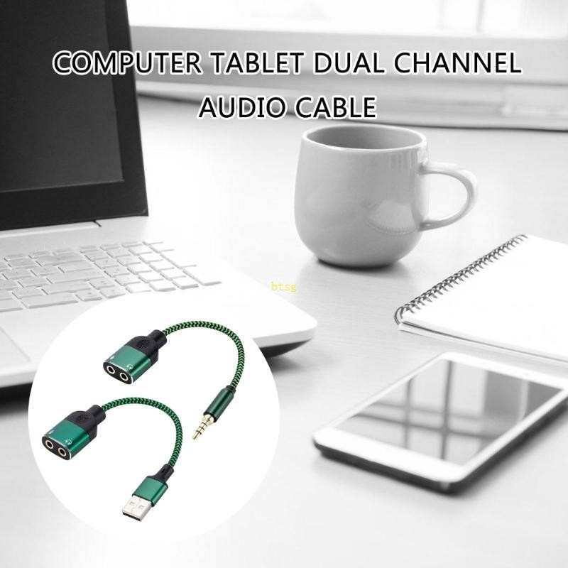 BT External USB Sound Card Adapter With 3 5mm Headphone And Microphone ...