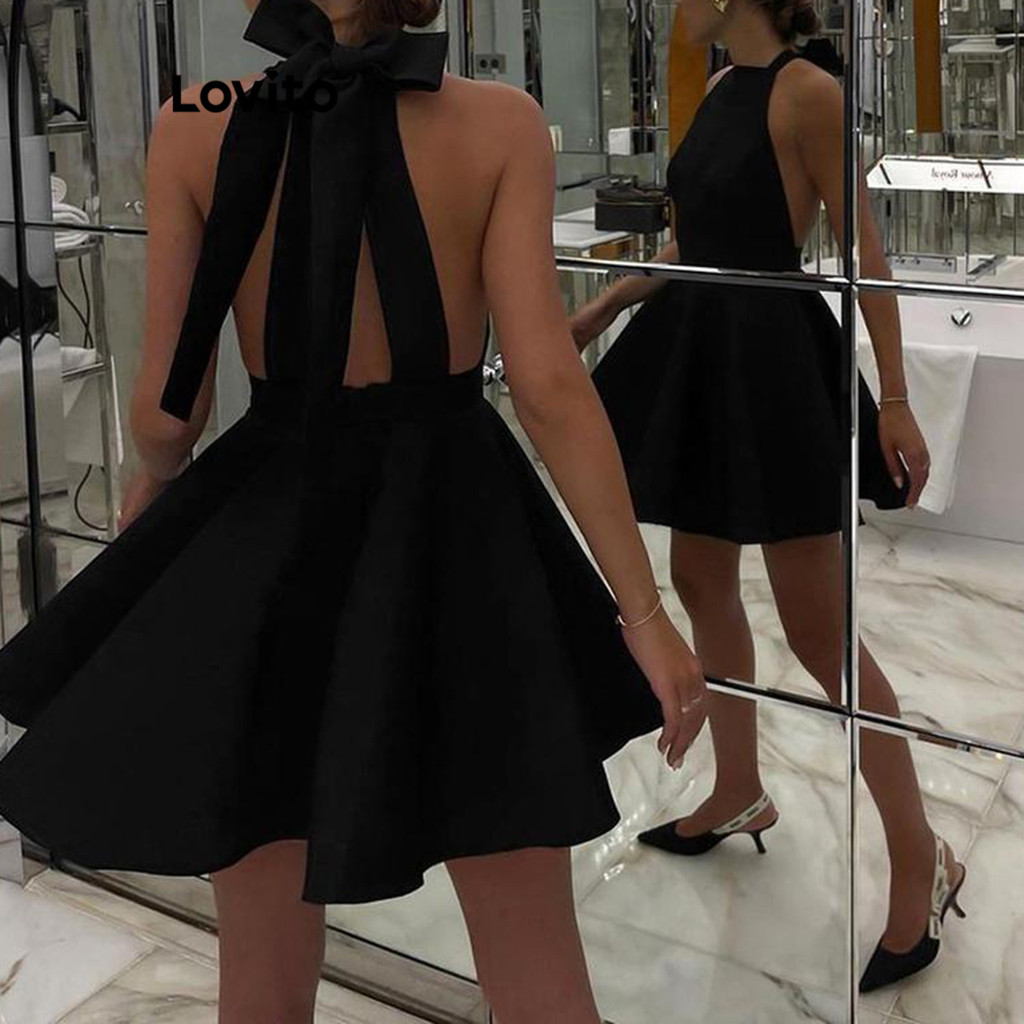 Draped Bow Dress With Belt