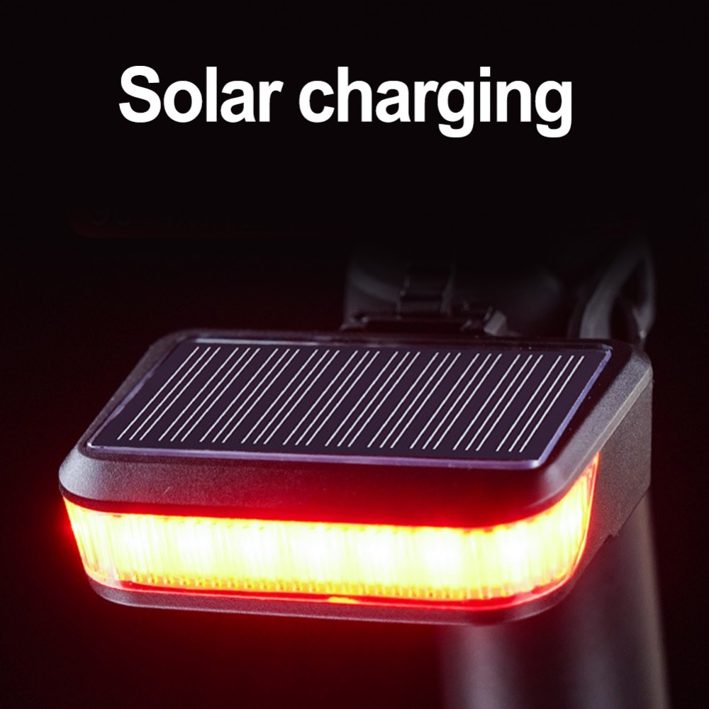 Ebike Solar Charging Light High Brightness Easy To Disassemble Bike