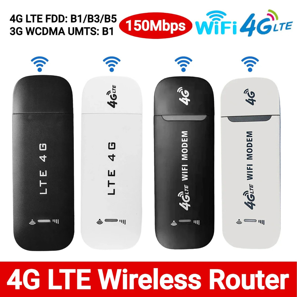 4G Wireless Router Portable 4G LTE USB Dongle 150Mbps High Speed Modem ...