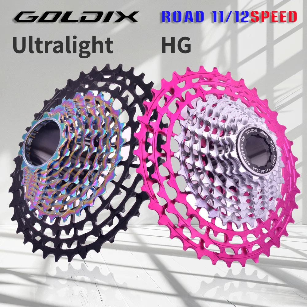 GOLDIX Ultralight Road Bike Cassette 11s 12 Speed CNC Hollow HG