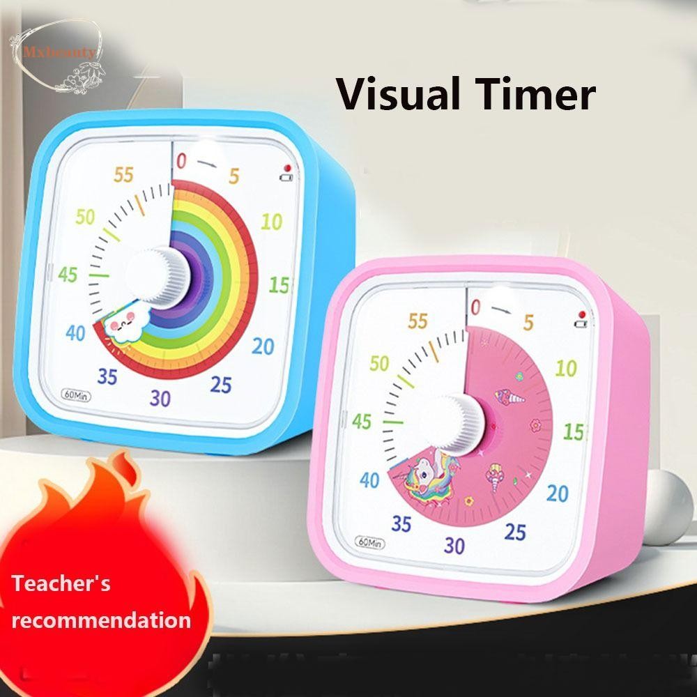 MXBEAUTY Rainbow Visual Timer, Silent Time Reminder Countdown Timer ...