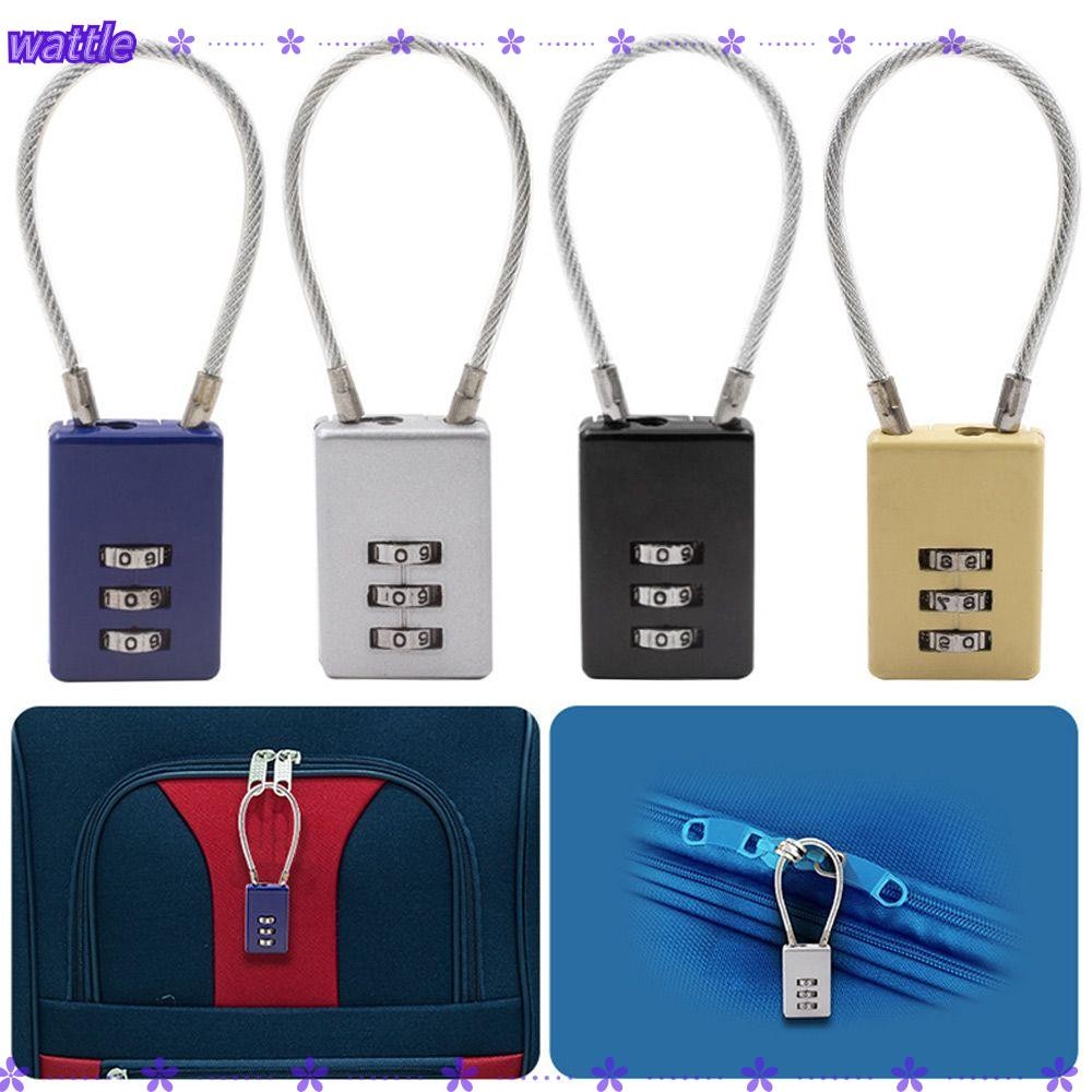 WATTLE Wire Rope Combination Lock Hardware Accessories Zinc Alloy ...