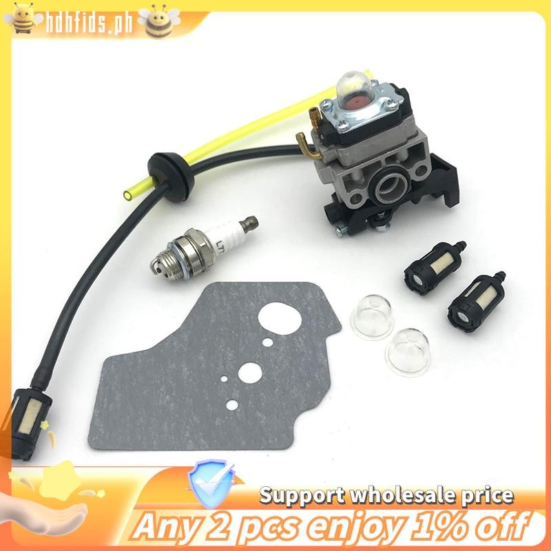 [In stock]Carburetor Carb Gasket Spark Plug Fuel Line Hose Kit for