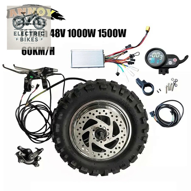 11 Inch Electric Scooter Hub Motor Kit 48V 1000W 1500W 60KM H