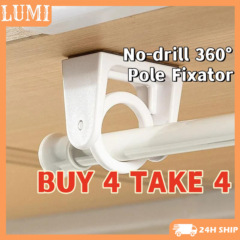 No-Drill 360° Rotation Swivel Retractable Hooks Strong Adhesive for ...