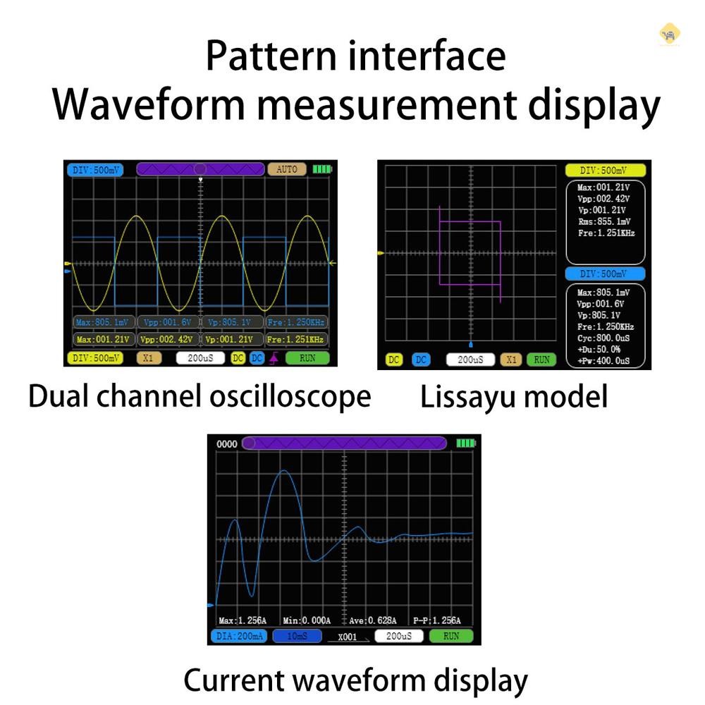 Compact Portable Digital Oscilloscope 50M Sampling Rate 10M Analogue ...