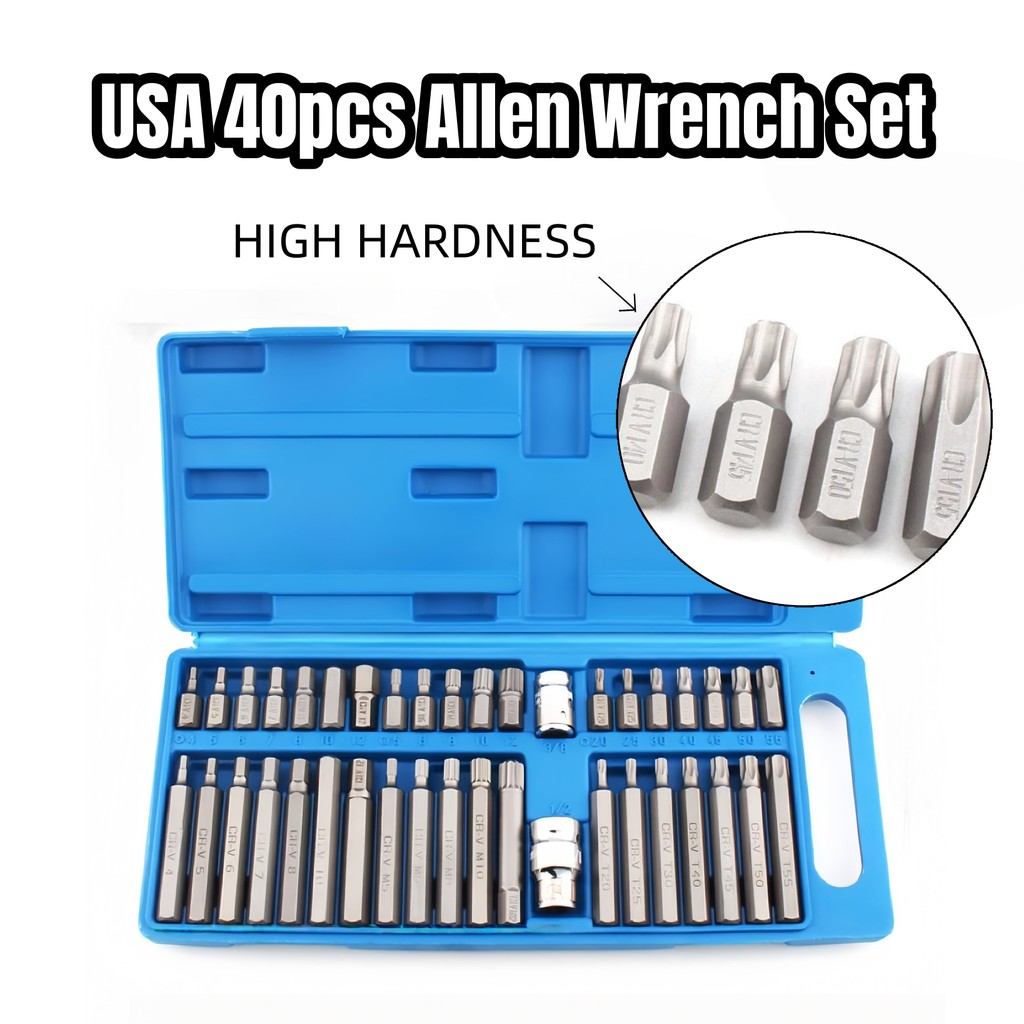 USA 40pcs Allen wrench set with wrench original flyman brand MONQIQI ...