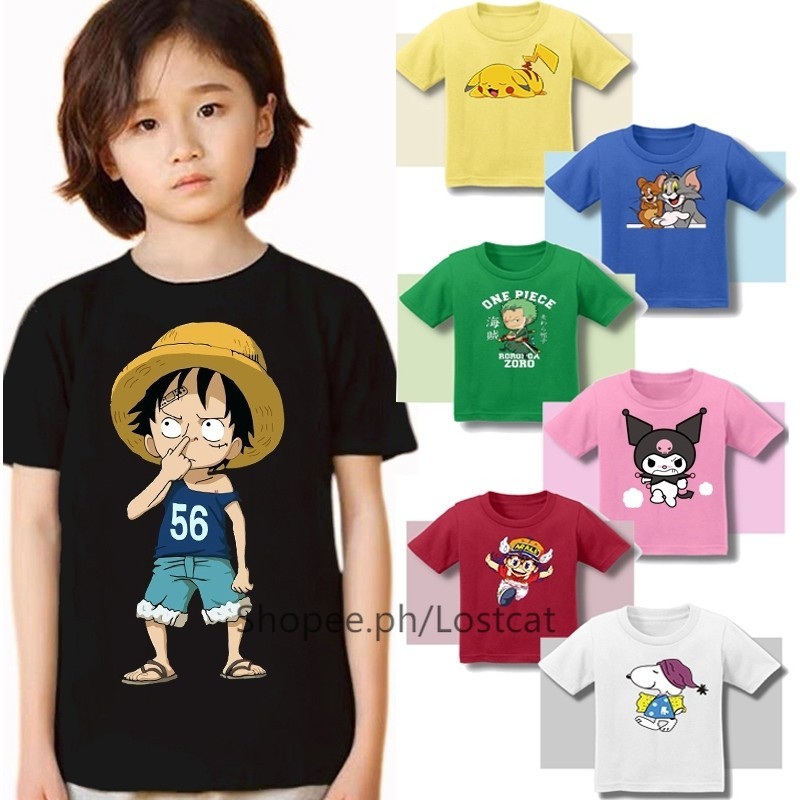 1-10 years old boys girls unisex Japanese anime cartoon kids T-shirt ...