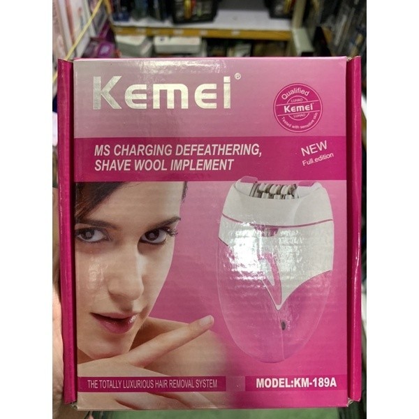 Cheapest!! Send Kerry Kemei KM189A Cordless Epilator Shaving Armpit