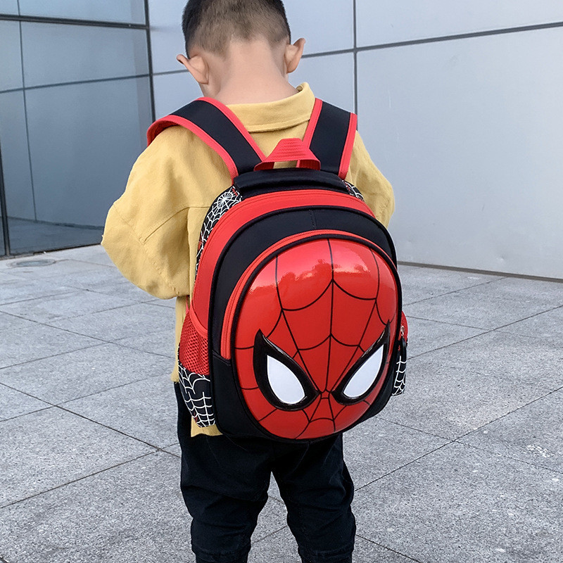 2024 Authentic New Spider Man Kids Waterproof Cartoon Canvas Backpack Shopee Philippines