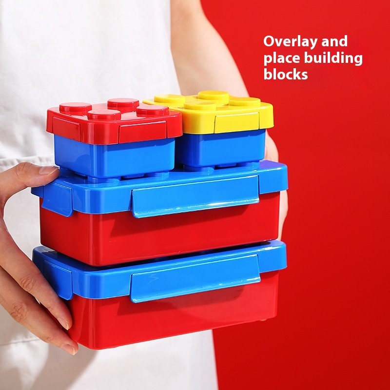 Fun Creative Matchable Building Blocks Lunch Box Lunch Box Bento Box ...
