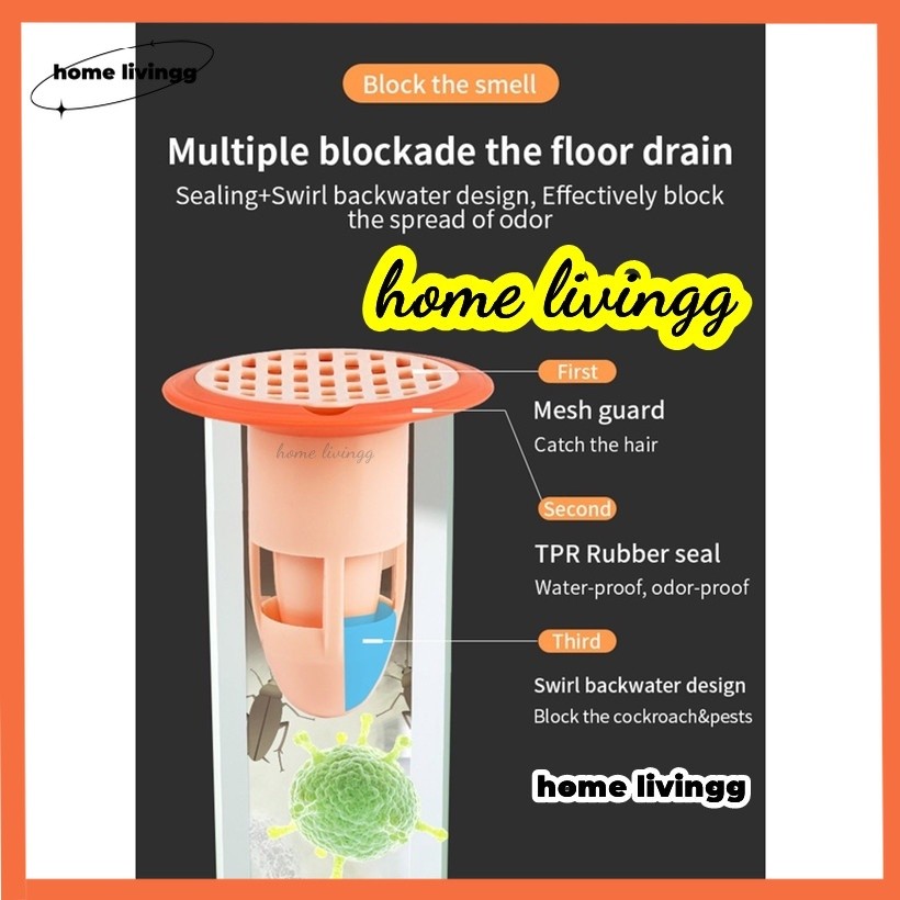 High color value multi-function insect-proof drainage plug deodorant ...