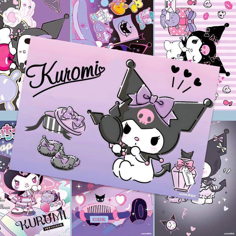 kuromi-and-baku-poster-set-cute-sanrio-anime-wall-stickers-new-hd