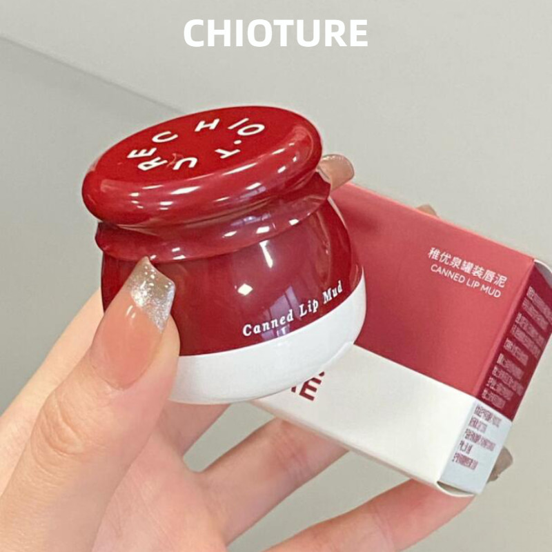CHIOTURE Lip Mud Can Lipstick And Blush With Mirror Matte Finish