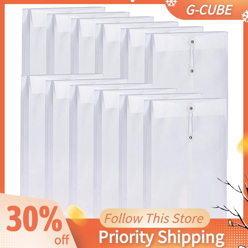 thumbnail image 2 of Plastic Envelopes Poly Envelopes With Snap Button Closure Clear File Folder A5 Letter Size Paper Receipt Organizer Document Envelopes Label Pockets File E 2 of 13