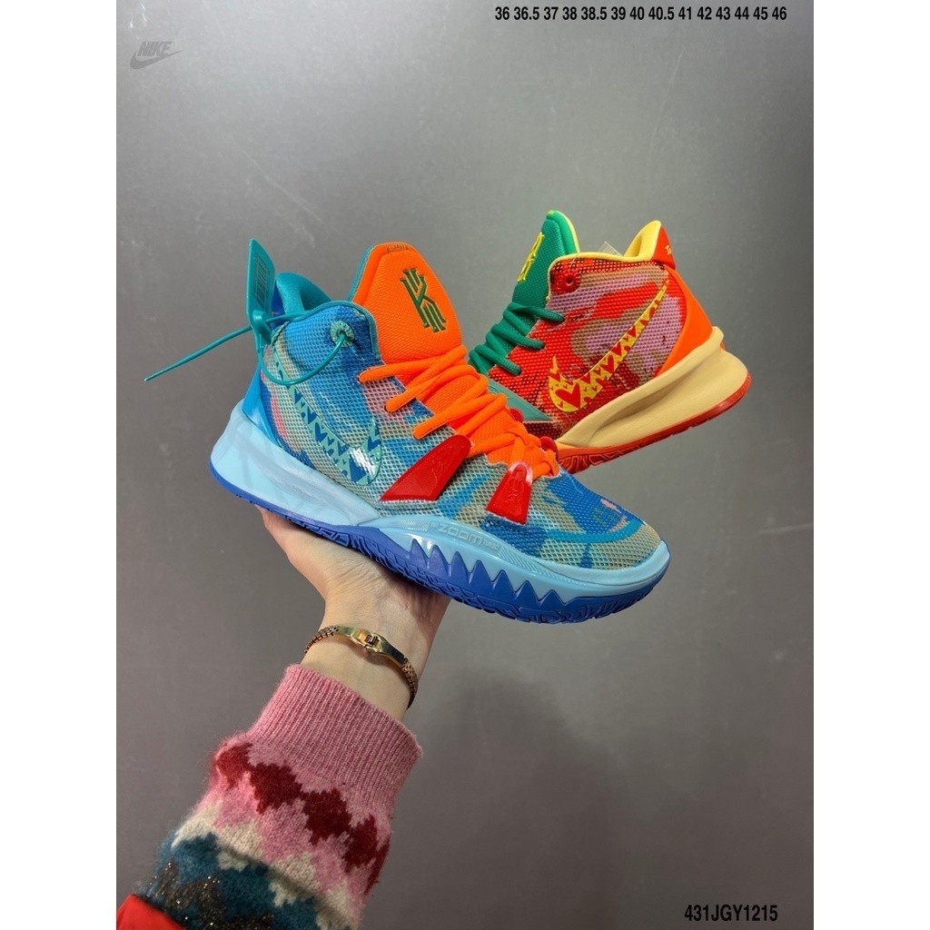 Kyrie 7 Pre Heat Leisure sports Mid top basketball shoes man wear sole ...