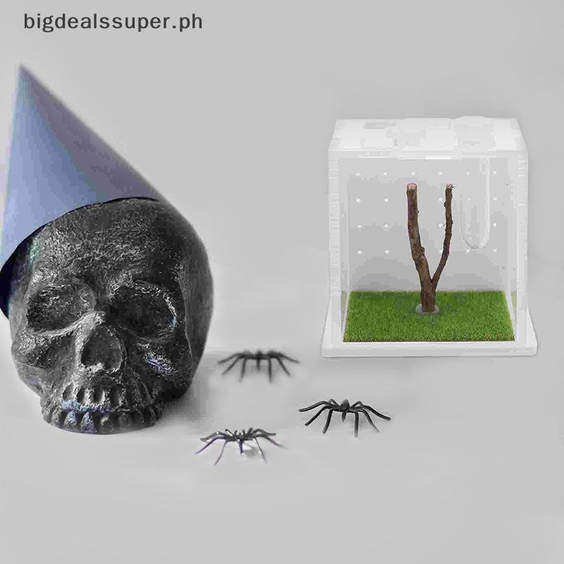 Pro 1 Set Clear Acrylic Cage Habitat Insect Feeding Box Escape Proof ...