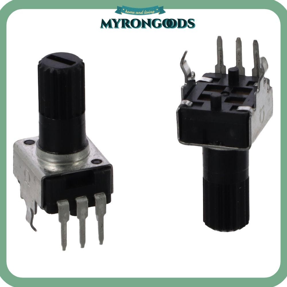 MYRONG Potentiometer, Rotary 10K Ohm, Carbon Film Single Turn Variable