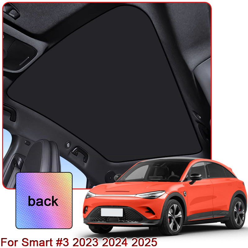 Colorful Ice Crystal Car Roof Sunshade For Smart 3 2023 2024 2025 Car