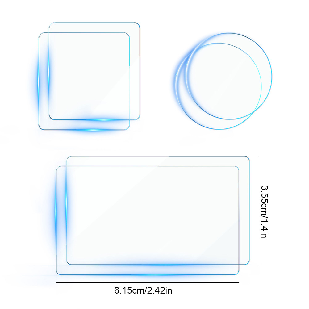 2 Set Camera Lens Protector Film for Action 5 Pro UltraClear Tempered