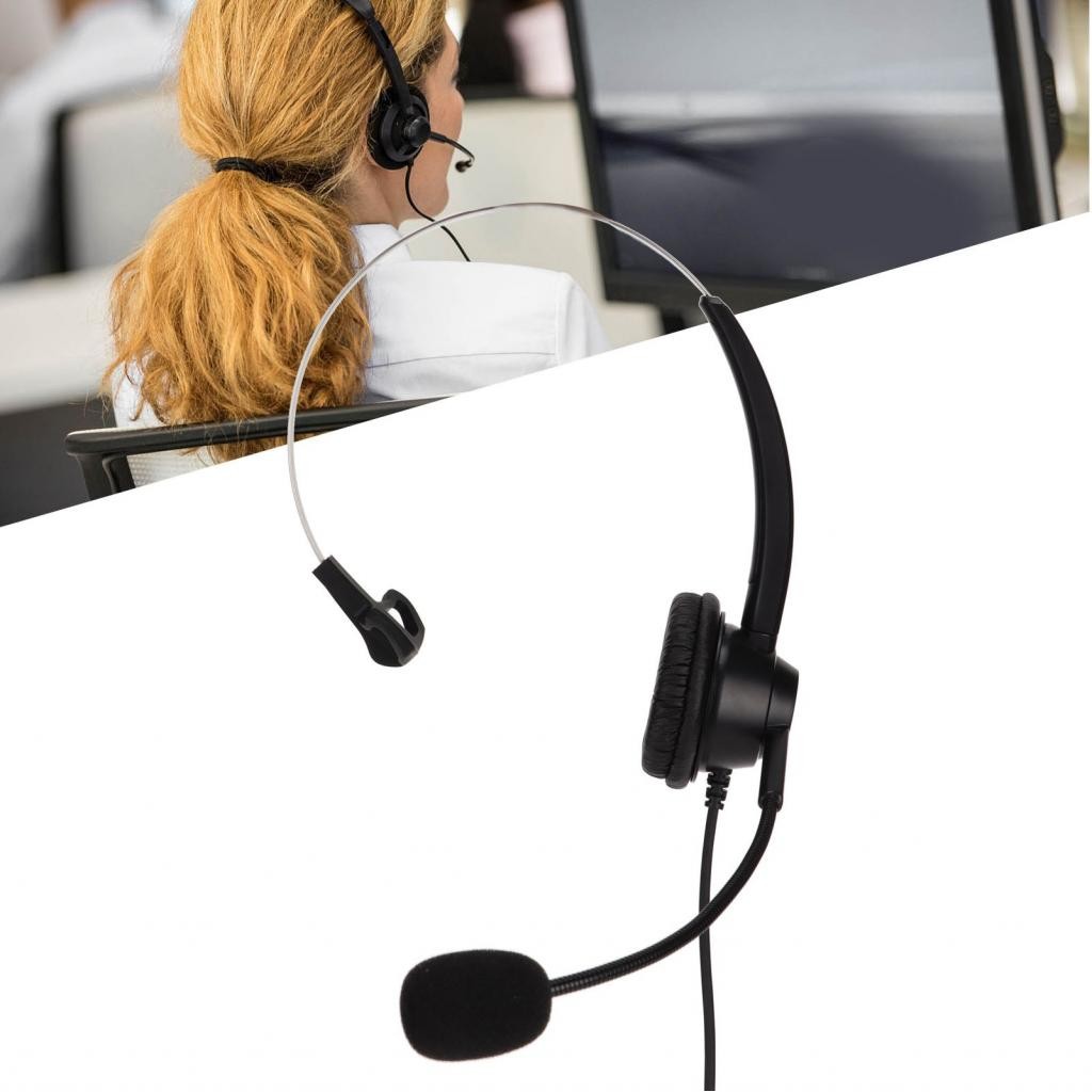 Xguli Telephone Headset Single Point Monaural Business for Call Center