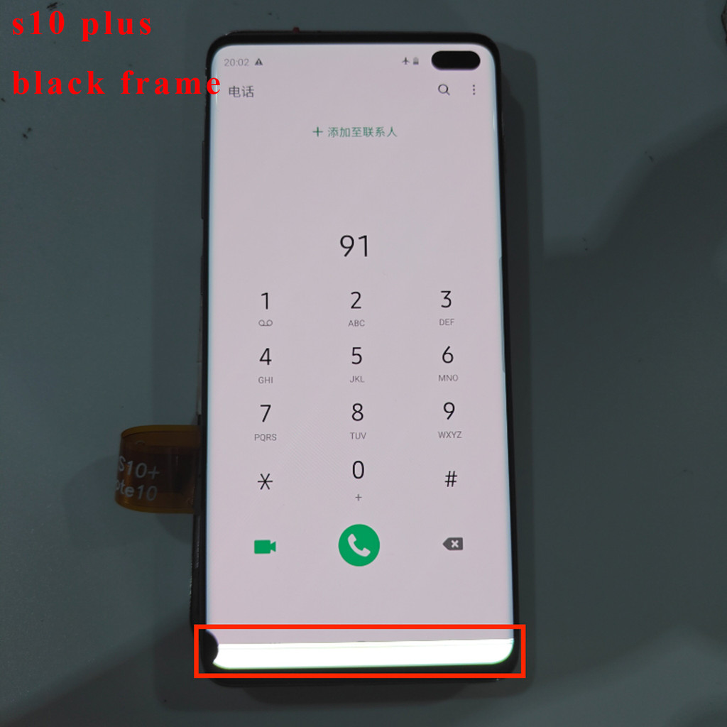 100 super amoled With Black Dot burn LCD For Samsung Galaxy S10 Plus