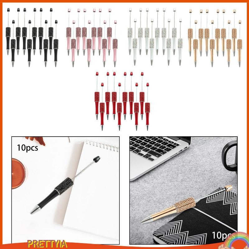 [PrettyiaPH] 10 Pieces DIY Beadable Pens Kits Ball Pen for School Exam ...