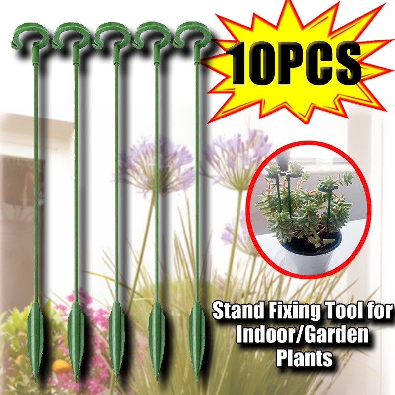 10Pcs Plant Support Stakes Stand Fixing Tool for Indoor/Garden Plants ...