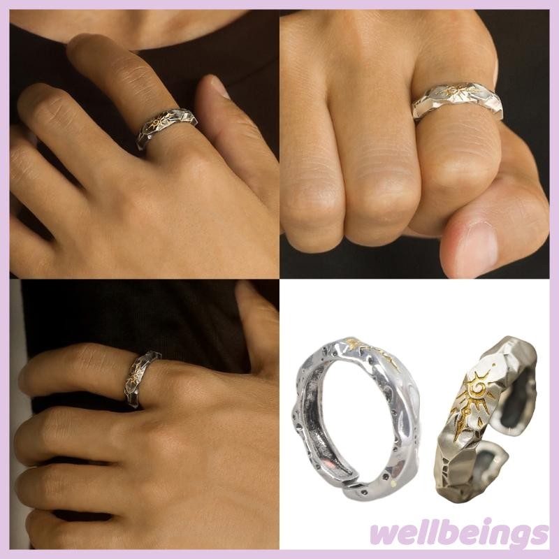 WELL Fashionable Wishing Stone Rings Craft from Sturdy Zinc Alloy ...