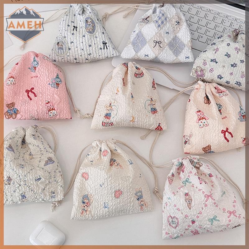 technicolorepic Cartoon Drawstring Bag Cosmetic Storage Pouch Women ...