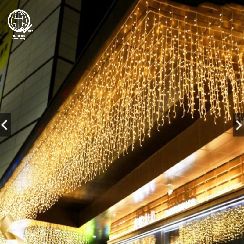 READY STOCK Lampu Raya LED Icicle Curtain Light 4M /5M LED Waterproof 8 ...