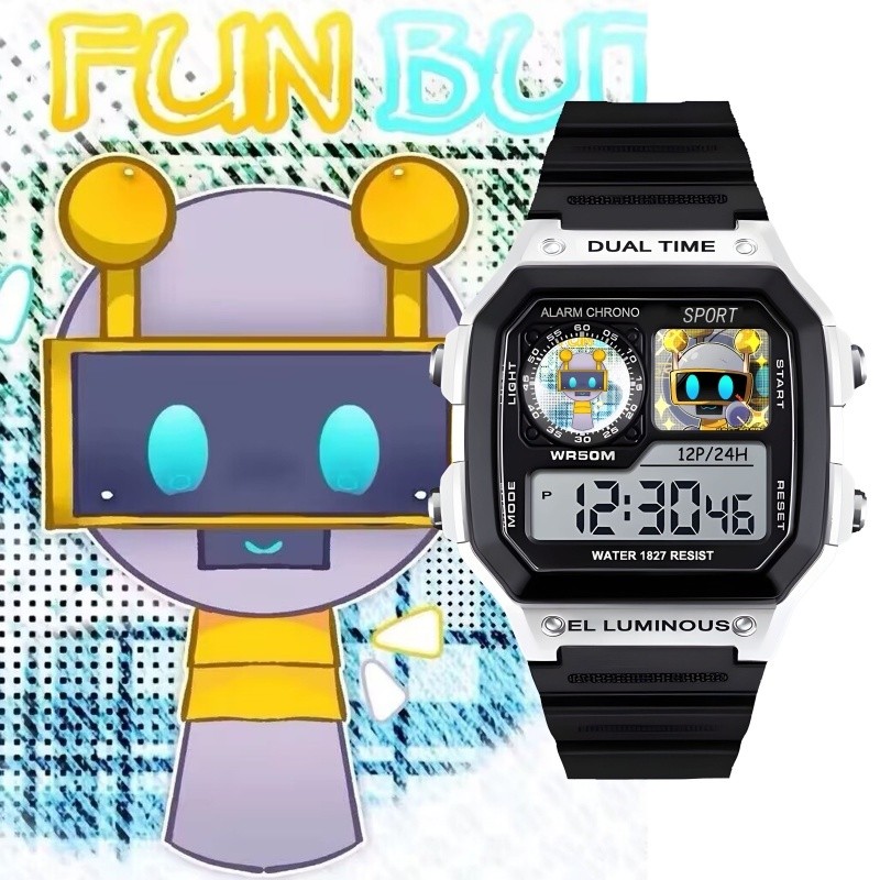 Rhythm Box sprunki Watch Grey Arnold Clark Robot Jevin | Shopee Philippines