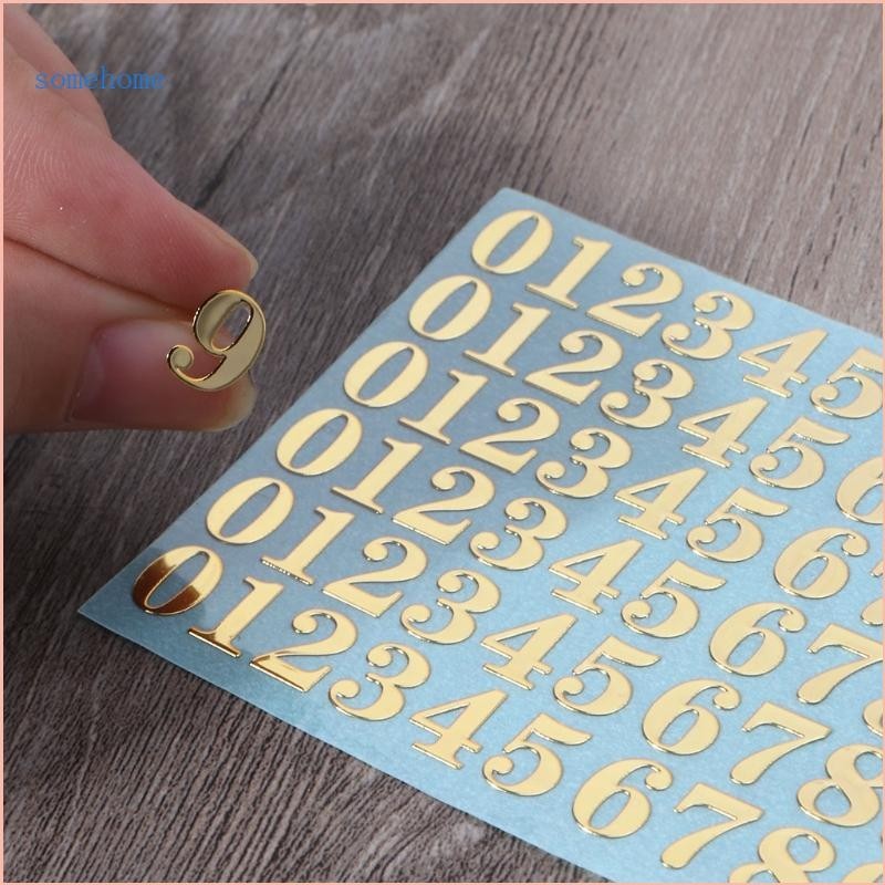 SOME 2 Sheets Metal Letters Alphabet Stickers and Glitter Number ...
