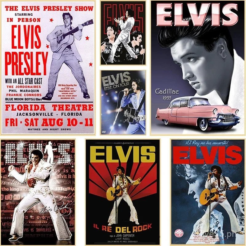 Vintage Elvis Presley Music Rock Poster Singer Canvas Painting Music ...