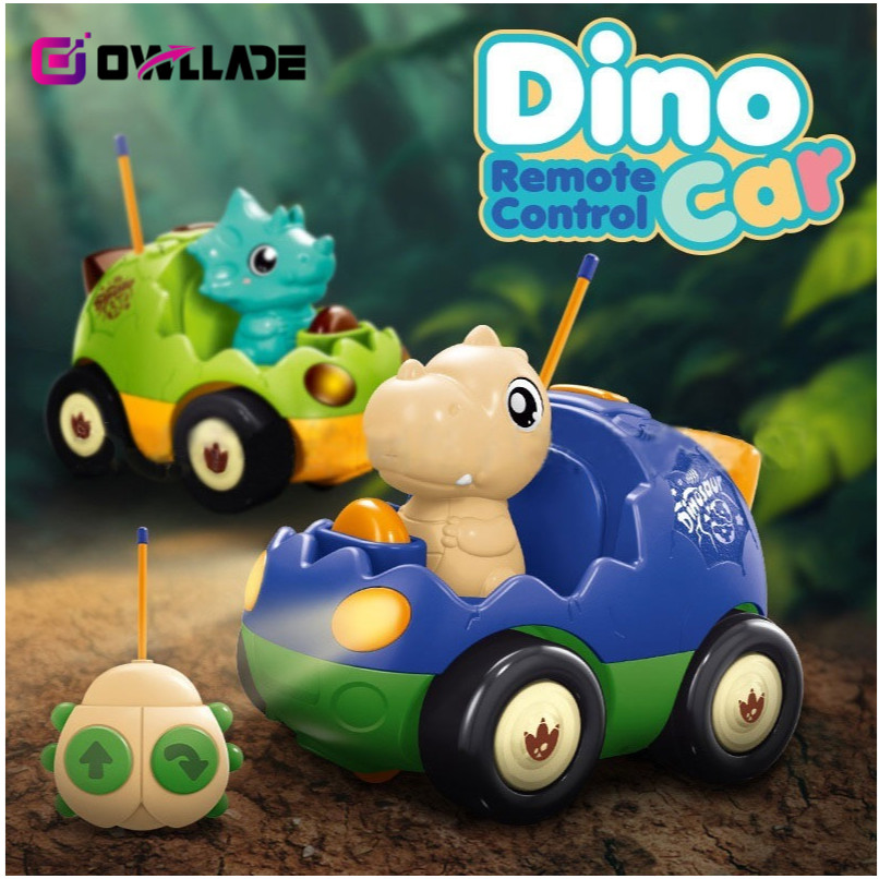OWLLADE Rc Car Remote Control Car Dinosaur Toys for Kids Kereta Control  Birthday Gifts XW-6615 3T