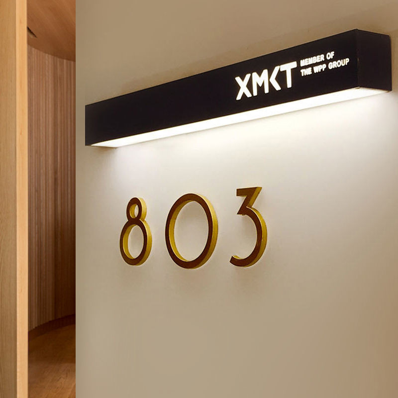 New Hotel Luminous Door Plate Custom HotelledNumber Plate B & B Room