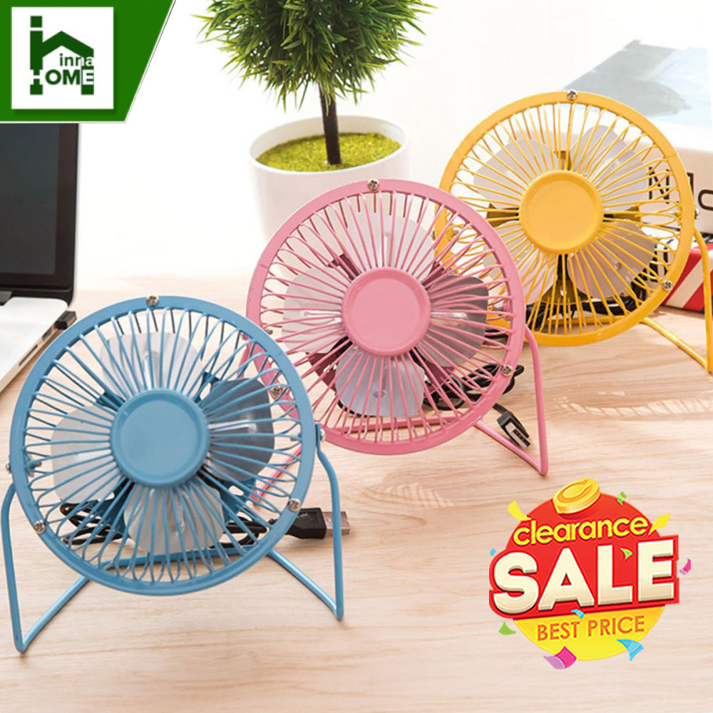 INNA CLEARANCE MEGA SALE USB Mini Desk Fan Stainless Steel Blade and ...
