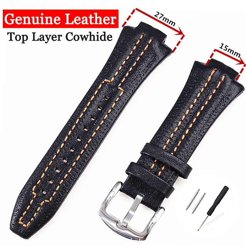 Best And Buy Black Leather Watch Strap SNP011P1_K0041518 main image 1