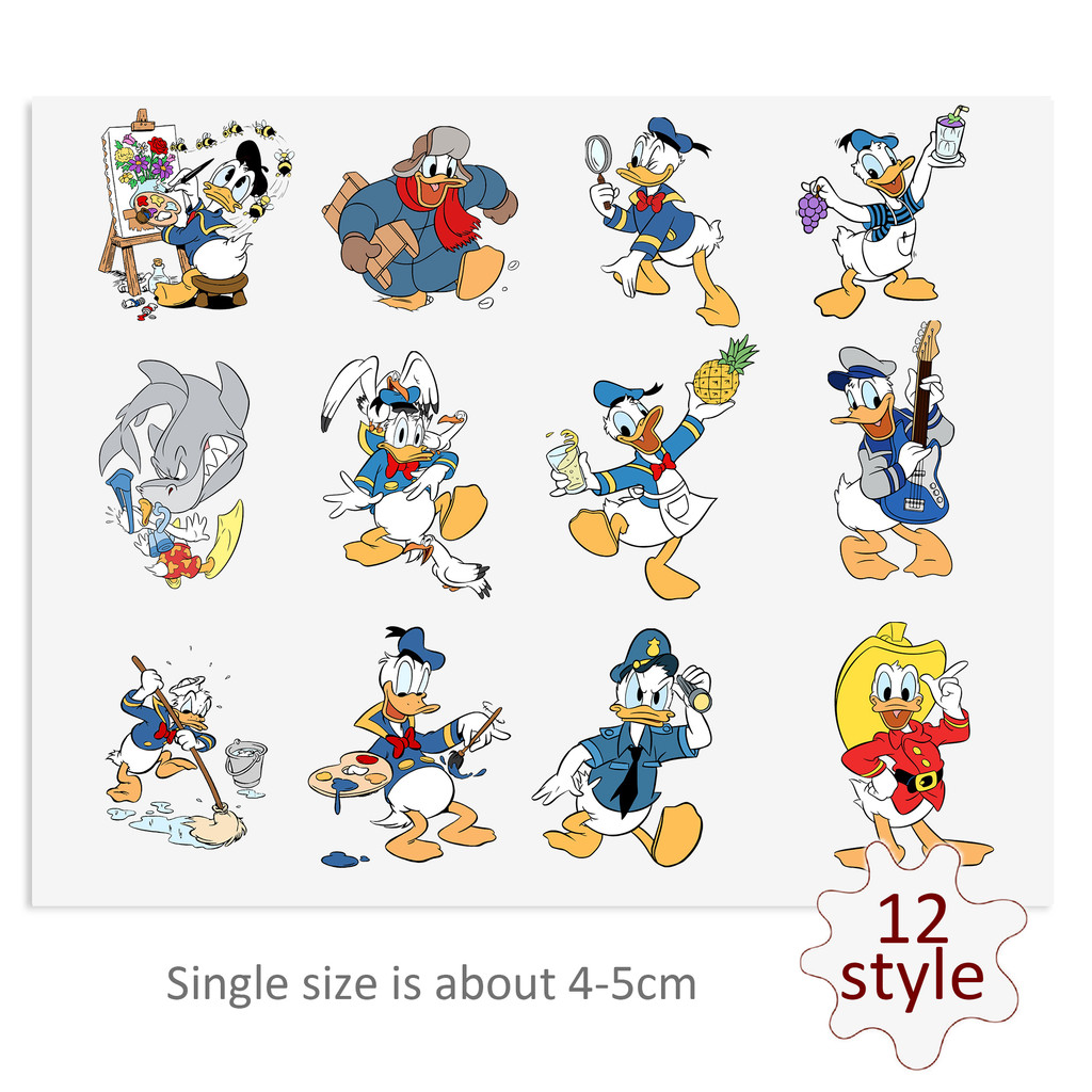 Disney Donald Duck UV DTF Stickers For Glass Cup Decoration Laptop ...