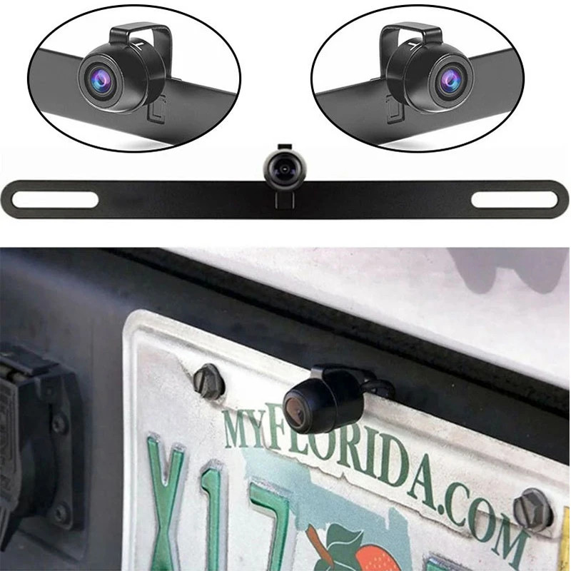 Car Rear View Camera HD Waterproof Small Butterfly License Plate Frame ...